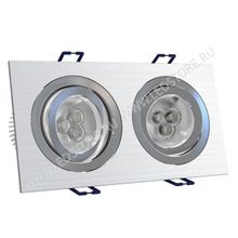 Светодиодный светильник Shine Downlight Domino Double 3x3W