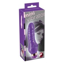 Фиолетовый вибратор Minivibrator с шипиками - 16 см. (238957)