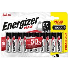 Батарейки Energizer MAX AA LR6 1.5V - 10 шт.