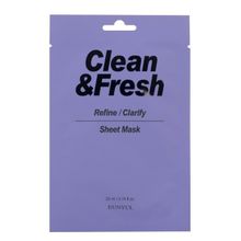 Маска тканевая для выравнивания тона и рельефа лица Eunyul Clean&Fresh Refine Clarify Sheet Mask 5шт