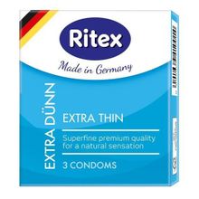 Ультратонкие презервативы RITEX EXTRA DUNN - 3 шт. (226279)