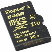 Карта памяти Kingston microSDH 64GB