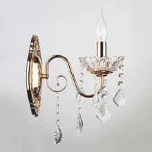 Eurosvet 3906 1 золото прозрачный хрусталь Strotskis