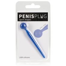 Синий уретральный стимулятор Penis Plug - 9,6 см. Синий