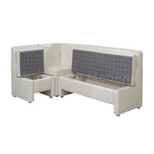 Кухонный угловой диван с ящиками Латте (модульный)