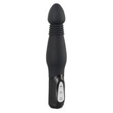 Orion Чёрный анальный вибратор Thrusting Anal Vibe - 23,5 см. (черный)