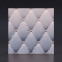 Стеновая гипсовая 3D панель – Кожа вытянутая, 500х500mm