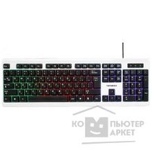 Гарнизон Клавиатура GK-110L, подсветка, USB, черный белый