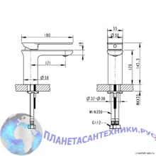 Bravat Смеситель для умывальника F165104C-ENG