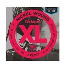 EXL157 XL NICKEL WOUND Струны для электрогитары Baritone-Medium 14-68 D`Addario