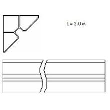 Угловой элемент L=2,0м вес 32,88 кг