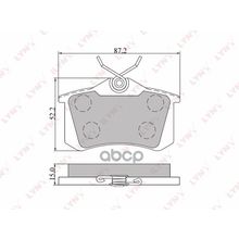 Колодки Тормозные Дисковые | Зад | Audi A4(B5 B6) A6 >05 Vw Golf Ii Iii Iv Passat (B3 B4) Vento >97 LYNXauto арт. BD8002