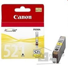 Canon CLI-521Y 2936B004 Картридж для PIXMA iP3600 4600 MP540 620, Желтый, 520стр.