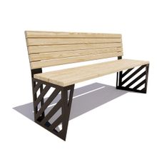 Скамейка парковая «ТУЛА» (0,6м)