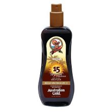 Гель-спрей солнцезащитный с био-бронзаторами SPF15 Australian Gold Spray Gel bronzer 237мл