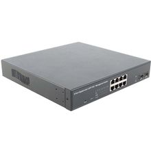 Коммутатор  MultiCo   EW-P5082IW   Управляемый коммутатор (8UTP 10 100 1000Mbps  PoE  +2Combo  1000BASE-T SFP)