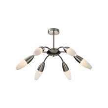 Odeon Light потолочная 2012 6C CHIKKO ODL11 164 матовый никель E14 6x40W
