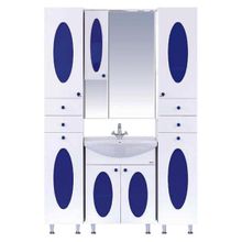 Misty Пенал для ванной Сидней L синий с б к