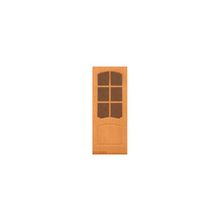Дверь с покрытием ПВХ. модель: Альфа ПО (Размер: 600 х 2000 мм., Цвет: Итальянский орех, Комплектность: + коробка и наличники)