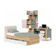 Алмаз. Любимый дом Модекс-2 Детская спальня №19 (Дуб золотой Белый Голубой)