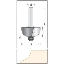 Фреза полугалтель D:22,2