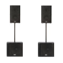 VIP караоке - комплект Evolution Lite 2 Plus с микрофонами Audio-Technica ATW-1322, микшером и колонками QSC