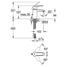 Смеситель Grohe Eurostyle Cosmopolitan 3355720E для раковины