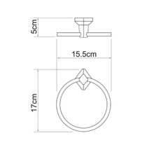 WasserKRAFT Держатель полотенец кольцо Aller K-1160