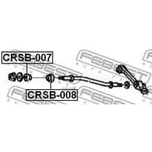 Втулка Стабилизатора | Перед Прав Лев | Chrysler Concorde Intrepid 300m 2002-2011 Febest арт. CRSB008