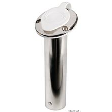 Osculati Rod holder 75° AISI 316 w white cap, 41.211.55