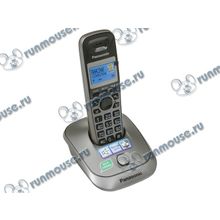 Радиотелефон Panasonic "KX-TG2511RUM", DECT, с опред.номера, металлик [91164]