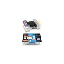 Нано-картриджи Bursten Nano3 для Epson T50, R270, R290, R295, R390, 1410, TX700W, TX650, TX659, TX710W, TX800FW, T59, RX590, RX610, RX615, RX690. Чиповая рамка + 12 контейнеров для чернил.- Бесшлейфовая СНПЧ!