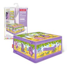 Коробка для хранения VALIANT KCAF-ZIP-M Весёлая африка 30*28*15 см