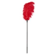 Blush Novelties Стек с большим красным пером Large Feather Tickler - 65 см.