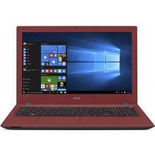 Ноутбук Acer Aspire E5-573-C023, NX.MVJER.003, 15.6" (1366x768), 4096, 500, Intel Celeron 3215U, DVD±RW DL, Intel HD Graphics, LAN, WiFi, Bluetooth, Linux, red, красный