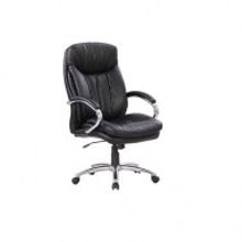 Кресло для руководителя Easy Chair CS-861E CH-6 черное (искусственная кожа хром)