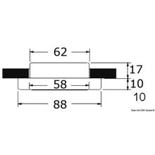 Osculati Capella LED spotlight nickel colour matt, 13.433.31