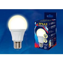 Uniel Лампа светодиодная Uniel Яркая E27 13Вт 3000K LED-A60 13W 3000K E27 FR PLP01WH картон ID - 425304