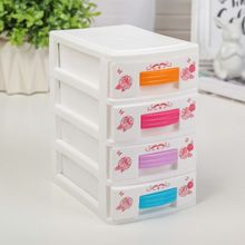 Мини-комод для мелочей 4-х секционный «Рози», цвет МИКС