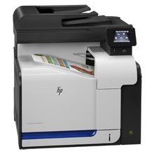 МФУ HP "LaserJet Pro 500 color MFP M570dn" A4, лазерный, цветной, принтер + сканер + копир + факс, ЖК 3.5", бело-черный (USB2.0, LAN)