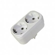 Колодка розеточная   2-местный, с заземлением, белый, SQ1806-0026 |  код. SQ1806-0026 |  TDM