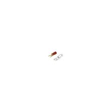 Вилочный кабельный наконечник, 0.25-1.5, М4 (красный)