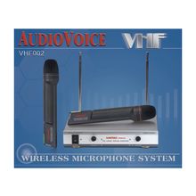 Вокальная радиосистема AUDIOVOICE VHF002-2VM с 2-мя ручными передатчиками