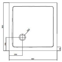 Душевой поддон Am.Pm Bliss L (W53T-303-090W)