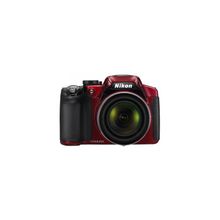 Nikon coolpix p510 16mpix красный 42x 3" 1080p 90mb sdhc gps en-el5