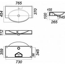 Тумба с раковиной Style Line Кантри 76 венге, лен белый