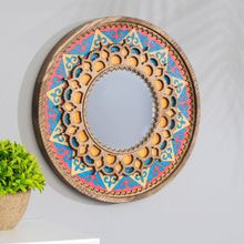 Зеркало  декоративное Абаль, дерево, 30х30 см