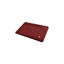 Кожаный чехол-книжка для Macbook Air 13" Vaja iVolution Leather Suit, цвет pompein red - rosso