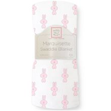 SwaddleDesigns Маркизет Little Bunnie Pstl розовая