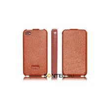 Сумка футляр-книга Hoco для iPhone 4 brown
